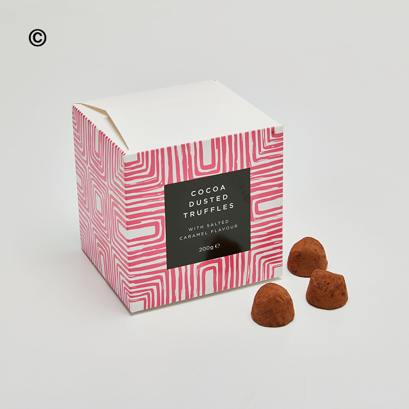 Cocoa Dusted Truffles with Salted Caramel Flavour (200g)